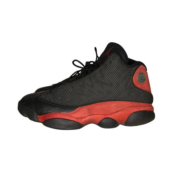 Authentic Nike Mens Air Jordan 13 Retro Red Black Sneakers Shoes Size 10 - Picture 1 of 6